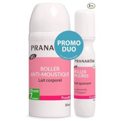 Pranarôm PranaBB Promo Duo Roller Anti-Moustique Bio 30ml + Après-Piqûres Bio 15ml – Protection et apaisement