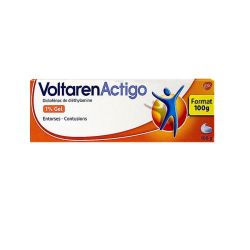 Voltaren Actigo 1% gel tube 60g-100g - Diclofénac