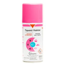 Vetoquinol Tiquanis Spray Insecticide - Pour l'Habitat - Lutte Contre les Nuisibles - 210ml