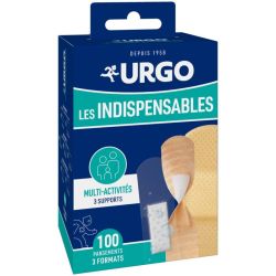 Urgo Les indispensables Pansements 3 Formats 100 Pansements – Protection complète