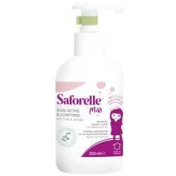 Saforelle Miss Soin Intime et Corporel 250 ml - Nettoyant Apaisant dès 2 ans