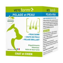 Vetoform Pelage et Peau Chat et Chien Pelage Brillant & Peau Saine - 100g
