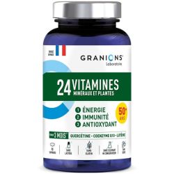 Granions 24 Vitamines Minéraux Et Plantes 90 Comprimés - Energie, immunité, antioxydant, spécial séniors