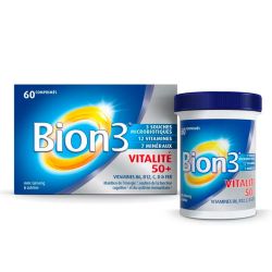 Bion 3 Vitalité 50+ Vitamines dès 50 ans  - 60 comprimés Format 2 mois