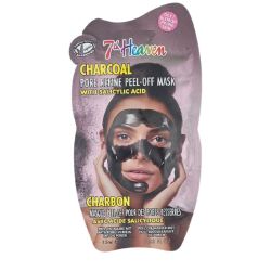 7th Heaven Masque Peel-off au Charbon et Acide Salicylique 1 Masque – Affine les pores et purifie la peau