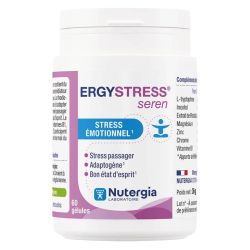 Nutergia Ergystress Seren - Améliore l'État d'Esprit et Gère le Stress Émotionnel - 60 gélules