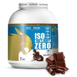 Eric Favre Iso Zero 100% - Whey Protéiné - Développement et Définition Musculaire - Choco Intense - 2,25Kg