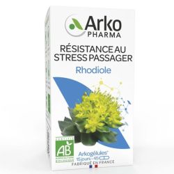 Arkopharma Arkogélules Rhodiole Bio - 45 Gélules - Résistance au Stress Passager