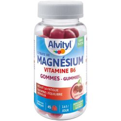 Alvityl Gummies Magnésium Vitamine B6 Goût Cerise - 45 Gummies