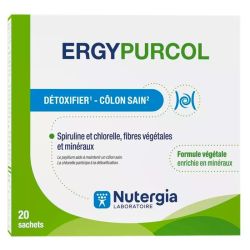 Nutergia ErgyPurcol - Santé Intestinale - Détoxifiant & Colon Sain - 20 sachets