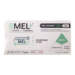 8:MEL+ Mélatonine 1.9mg - 30 comprimés