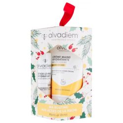 Alvadiem Coffret Routine Actifs de la Ruche Stick Lèvres Hydratant 4 g + Crème Mains Hydratante 30 ml