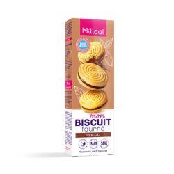 Milical Mon Biscuit fourré saveur Cacao - Boîte de 8 biscuits