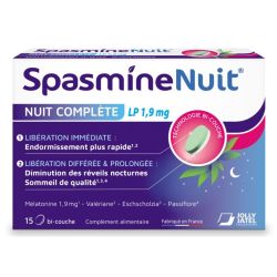 Jolly Jatel Spasmine Nuit Complète LP 1,9 mg - 15 Comprimés Bi-Couche