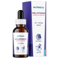 Nutri&Co Mélatonine - 20 ml - Favorise l’endormissement et le sommeil réparateur