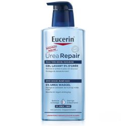 Eucerin Urearepair Gel Lavant 5% d'Urée - 400ml - Nettoie et hydrate les peaux très sèches et rugueuses