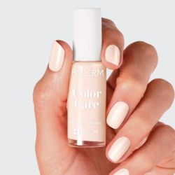 Poderm Vernis Color Care Tea Tree Rose Poudré 8 ml - Vernis soin rose poudré naturel longue tenue