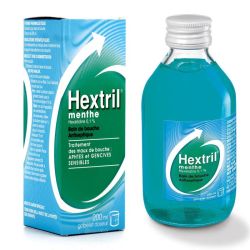 Hextril Menthe bain de bouche 200 ml - Hexétidine