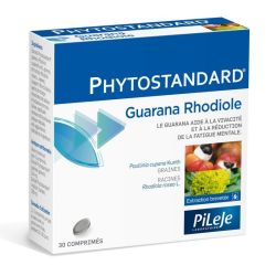 Pileje Phytopstandard Guarana et Rhodiole 30 comprimés