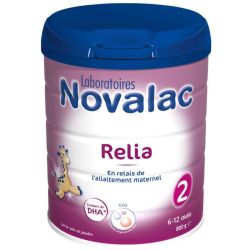 Novalac Relia 2 Lait en Poudre de Relais 2ème Âge 6-12 Mois - 800g
