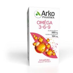 Arkopharma Arkogélules Oméga 3-6-9 - 60 Capsules - Équilibre en acides gras essentiels