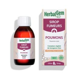HerbalGem Sirop Fumeurs Poumons 150 ml - Confort respiratoire et gorge
