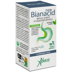 Aboca NeoBianacid Reflux, Acidité et Digestion - 14 Comprimés à Sucer Menthe