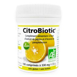 Citrobiotic Bio - Riche en Vitramine C - Soutien le Système Immunitaire - 100 comprimés