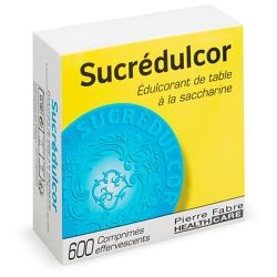Pierre Fabre Health Care Sucrédulcor Édulcorant de Table à la Saccharine - 600 Comprimés effervescents
