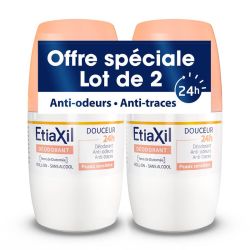 Etiaxil Déodorant Douceur 48h Roll-On - Lot de 2 x 50ml