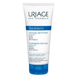 Uriage Bariéderm Cica Gel Nettoyant Cuivre-Zinc - 200 ml - Nettoyant Apaisant Peaux Fragilisées