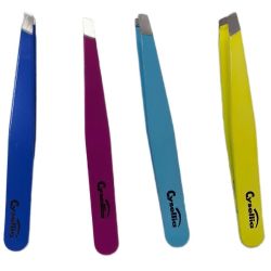 Cysellia Pince à Épiler Inox Couelur - Réf. 11