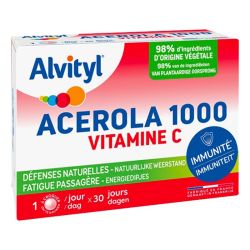 Alvityl Acérola 1000 Vitamine C - 30 Comprimés à Croquer - Vitalité et défense naturelle