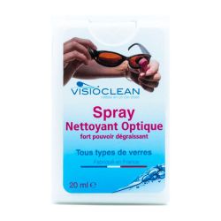 Visioclean Spray Nettoyant Anti-Buée pour Lunettes - Retarde la Buée sur les Lunettes -  20ml