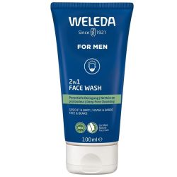 Weleda Homme Gel Nettoyant Visage et Barbe 2 en 1 - 100ml