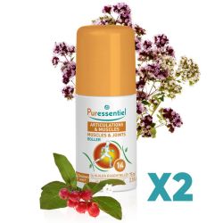Puressentiel Articulations & Muscles Roller aux 14 Huiles Essentielles 2x75 ml – Soin décontracturant express