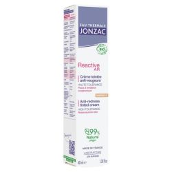 Eau Thermale Jonzac Reactive AR Crème Teintée Apaisante Anti-Rougeurs Bio - 40ml - Apaise, hydrate et unifie le teint