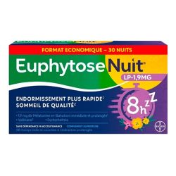 Boiron Euphytose Nuit LP 1,9 mg - Endormissement plus Rapide - 30 capsules