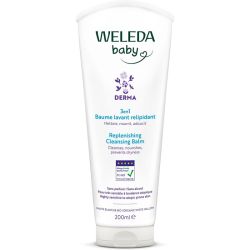 Weleda Baume Lavant Relipidant Derma 3 en 1 - 200ml - Nettoie, nourrit et protège dès la naissance
