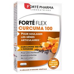 Forté Pharma Curcuma 100 15 gélules - Soulage les gênes articulaires