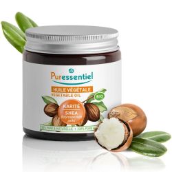 Puressentiel Huile Végétale Karité Bio 100 ml – Beurre nutritif, réparateur intense et apaisant