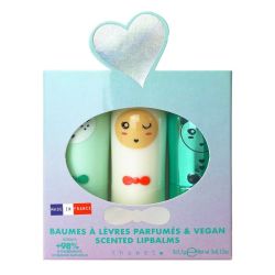 Inuwet Coffret Trio Baumes à Lèvres Seashell Hydratation Gourmande - 3 Baumes