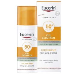 Eucerin Sun Protection Oil Control Gel-Crème SPF50+ 50 ml - Aide à prévenir le photovieillissement