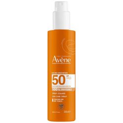 Avène Solaire Spray Solaire 100% Invisible Peaux Sensibles SPF50 - 200ml - Fraîche, légère et invisible