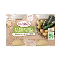 Babybio Petit Pot Pomme de Terre Courgette 4 mois - 2 x 130g