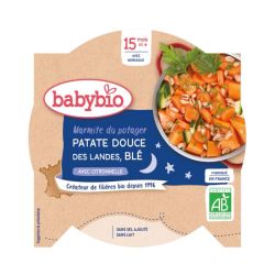 Babybio Assiette Patate Douce Blé Citronnelle 15 mois - 260g