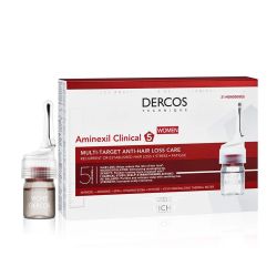 Vichy Dercos Aminexil Clinical 5 Femme - 21 Monodoses - Traitement Anti-Chute Récurrente
