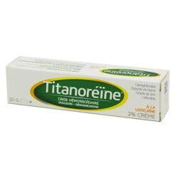 Titanoréïne lidocaïne crème rectale 20 g