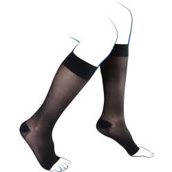 Thuasne Venoflex Incognito Absolu Pieds Ouverts Chaussettes de Contention Femme Classe 2 Normal – Transparence et confort