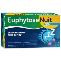 EuphytoseNuit 30 comprimés - Endormissement plus rapide